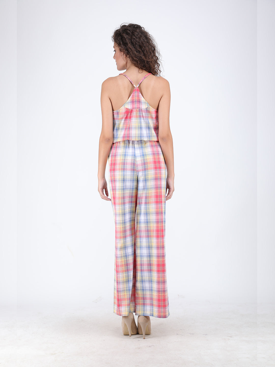 Sunset Dreams Plaid Jumpsuit