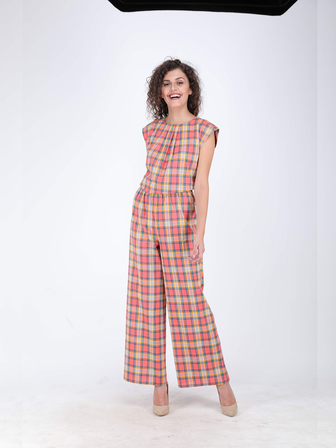 Peach Picnic Jumpsuit