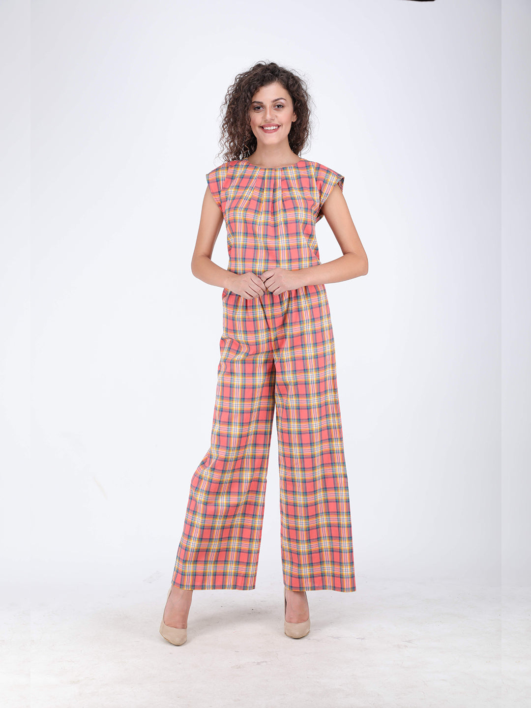 Peach Picnic Jumpsuit