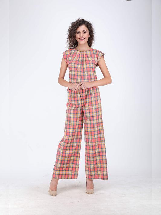 Peach Picnic Jumpsuit