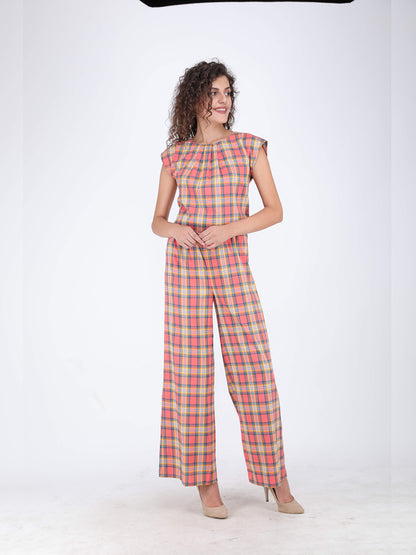 Peach Picnic Jumpsuit