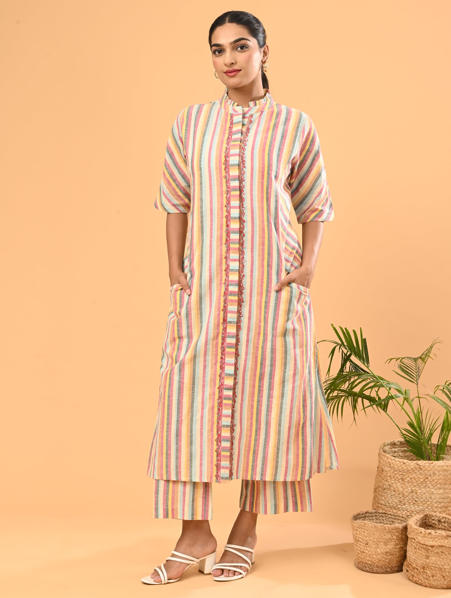 Multicolor Cotton Co-Ord Set