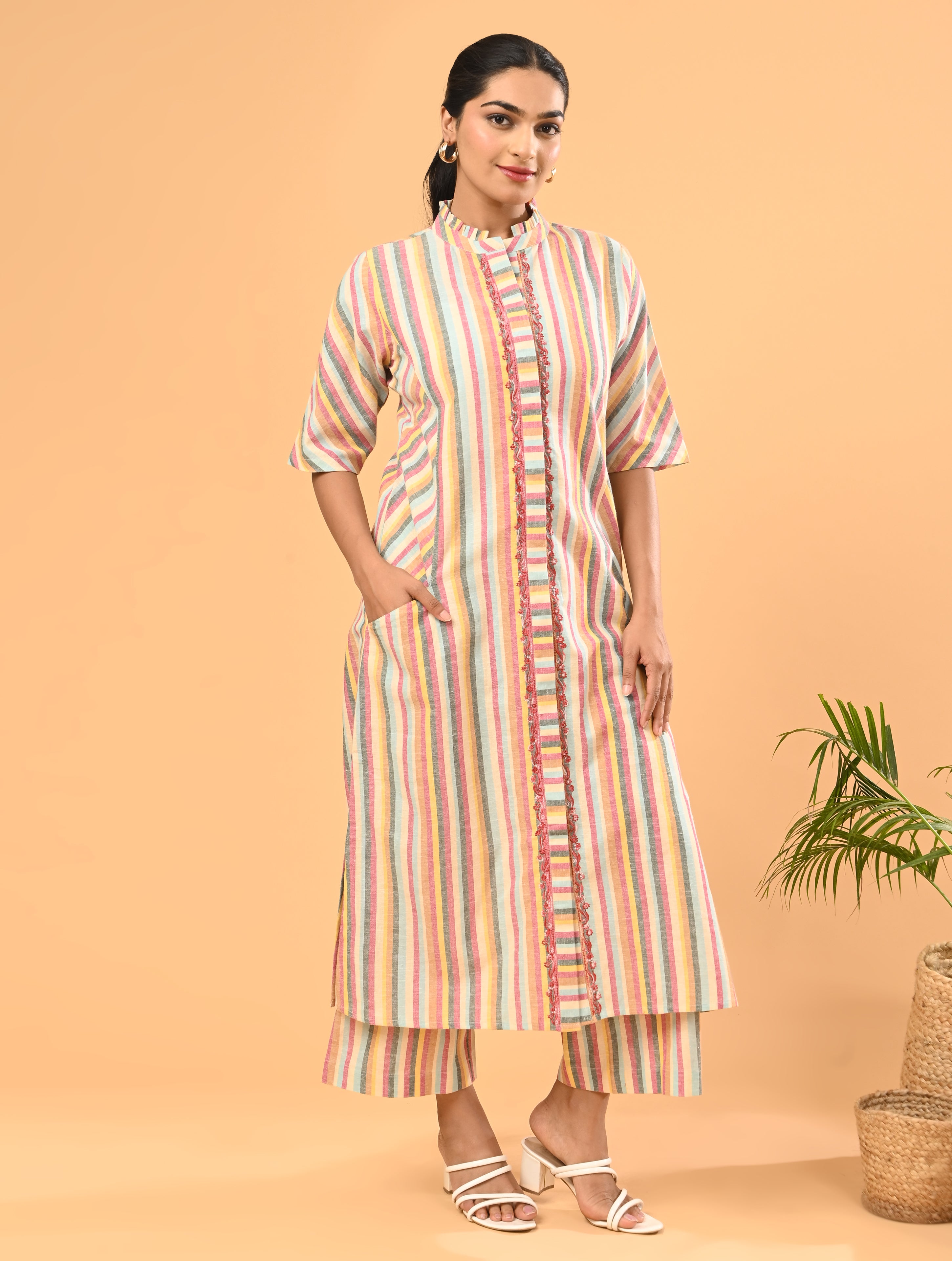 Multicolor Cotton Co-Ord Set