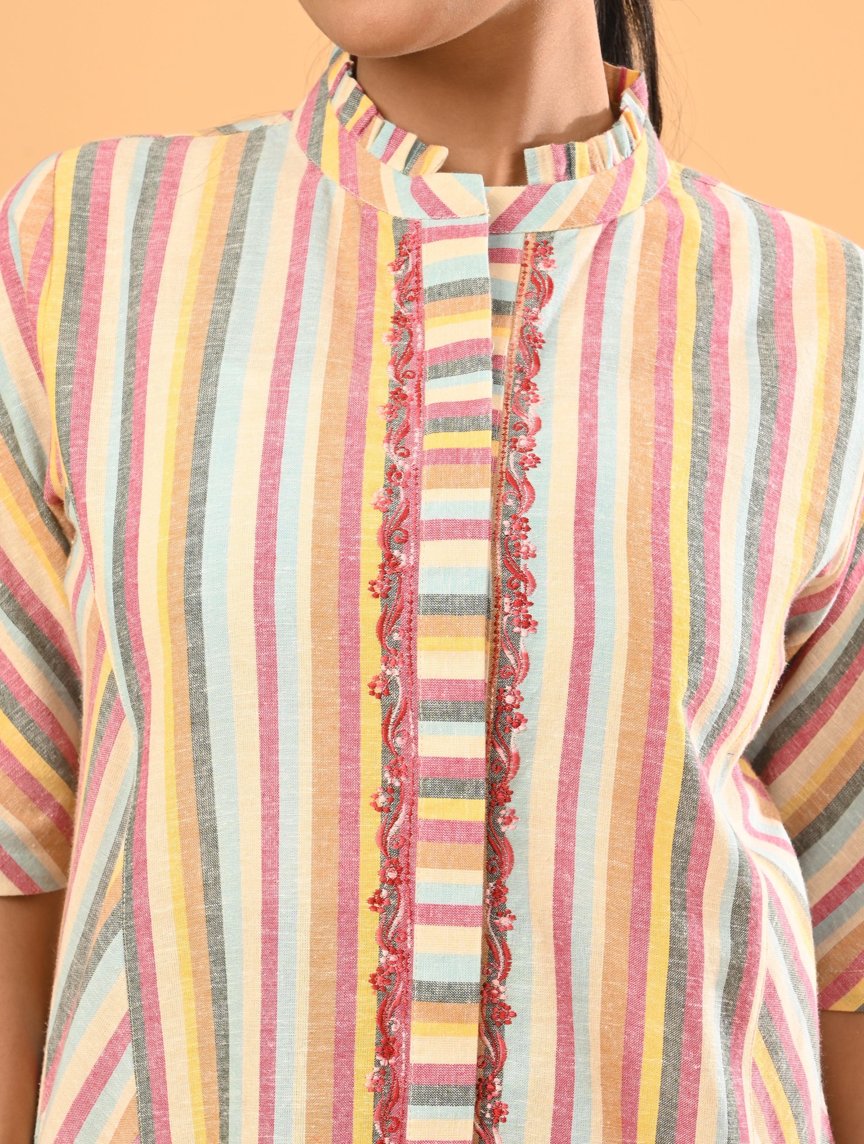 Multicolor Cotton Co-Ord Set