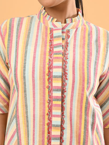 Multicolor Cotton Co-Ord Set