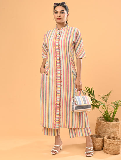 Multicolor Cotton Co-Ord Set