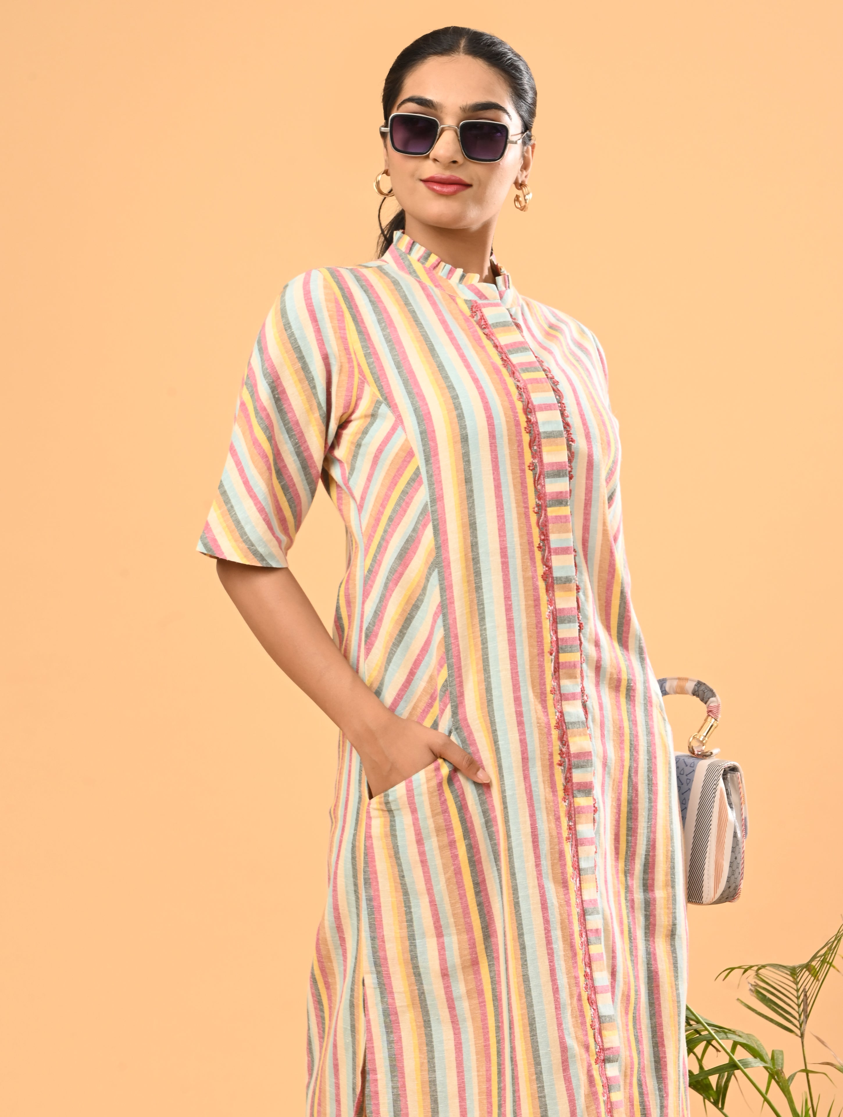 Multicolor Cotton Co-Ord Set