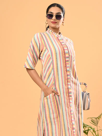 Multicolor Cotton Co-Ord Set
