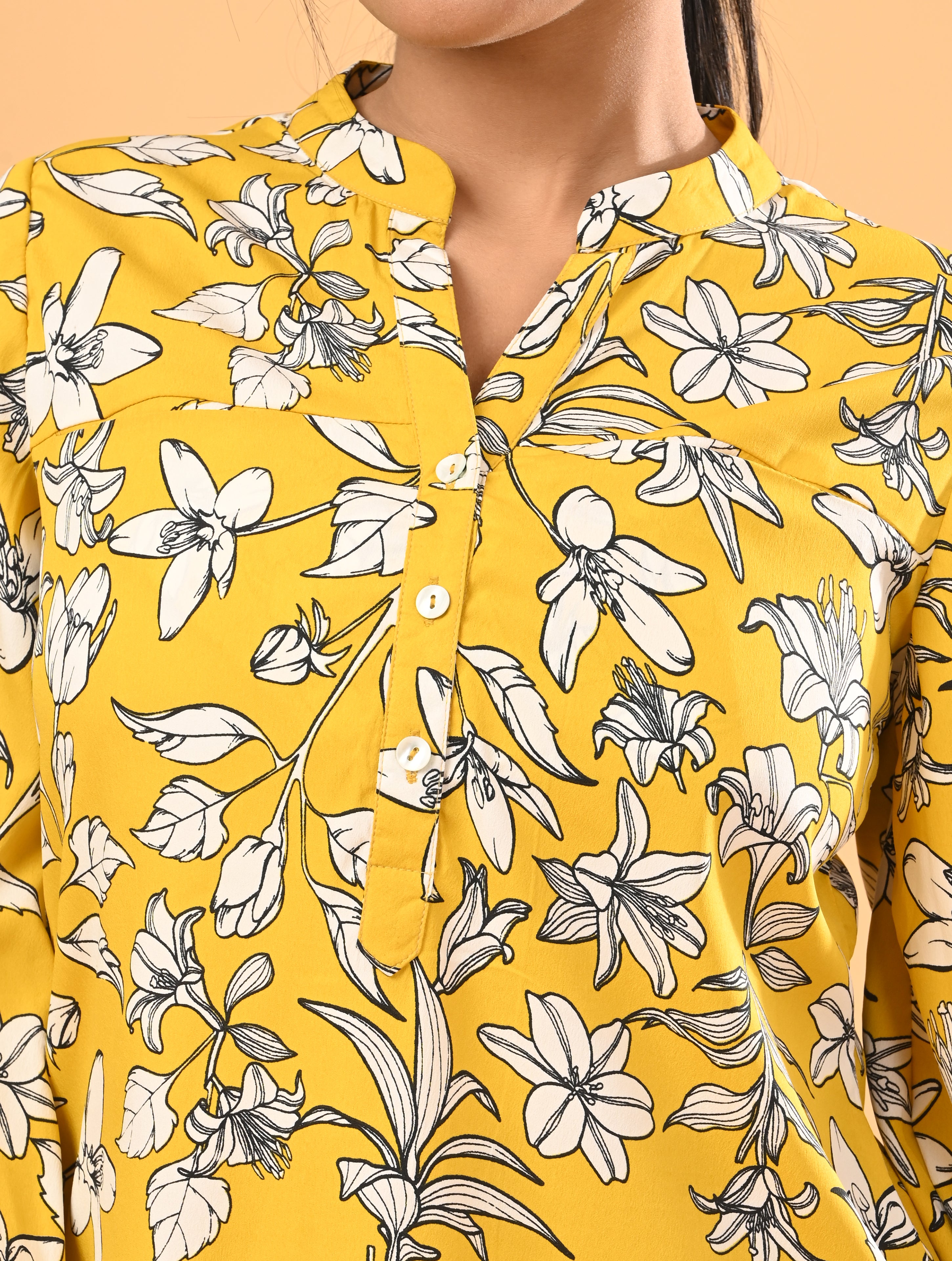 Yellow Floral Cotton Co-Ord Set