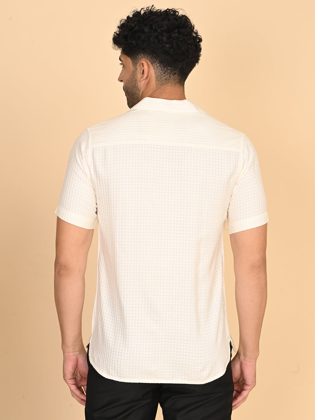 Half Sleeve Shirt in TC dobby Weave