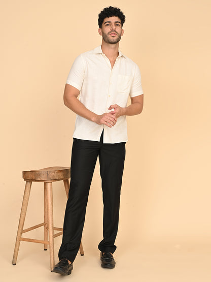 Half Sleeve Shirt in TC dobby Weave