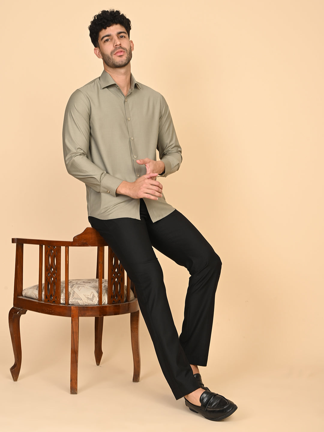 Full Sleeves Shirt Olive