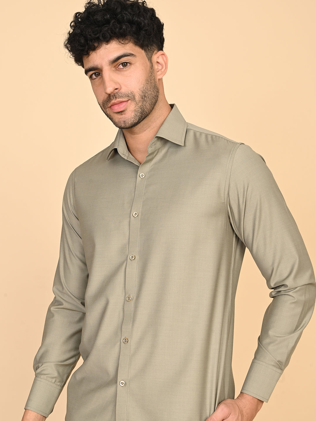 Full Sleeves Shirt Olive