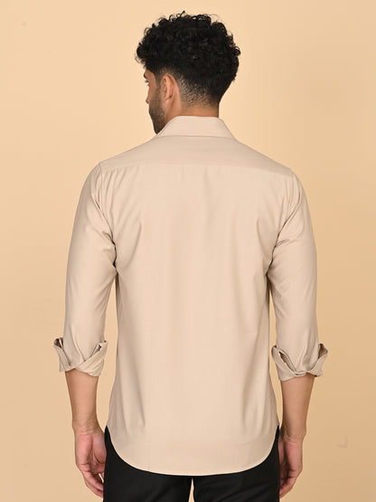 Full Sleeves Shirt Beige