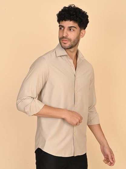 Full Sleeves Shirt Beige