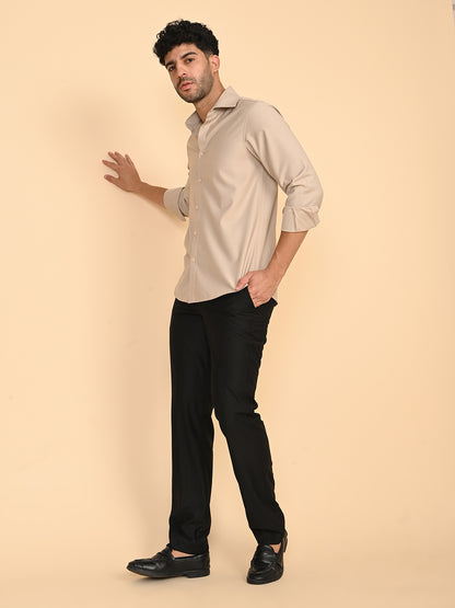 Full Sleeves Shirt Beige
