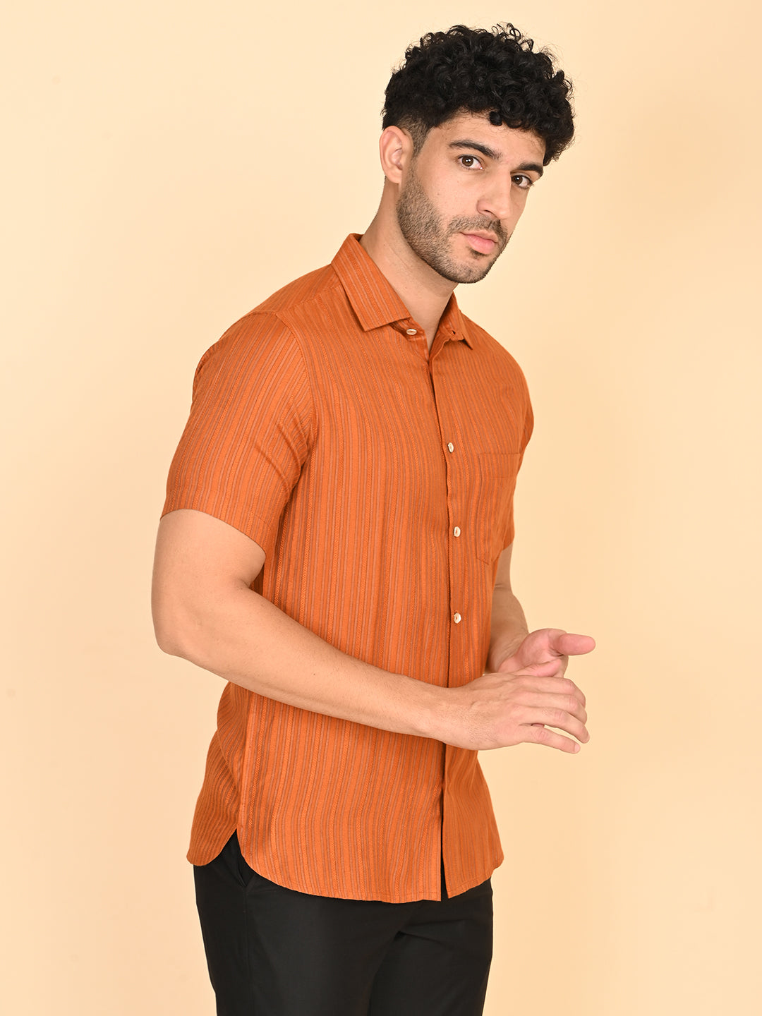 Half Sleeves Shirt in TC Dobby