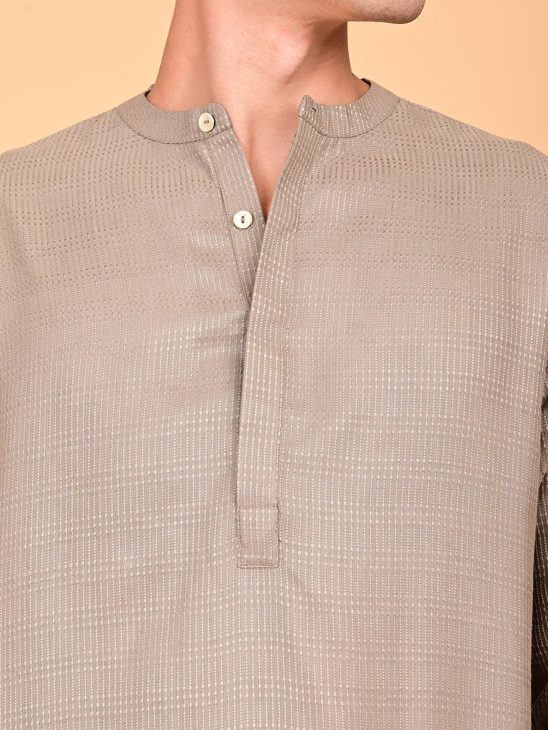Silk Dobby Weave Long Kurta