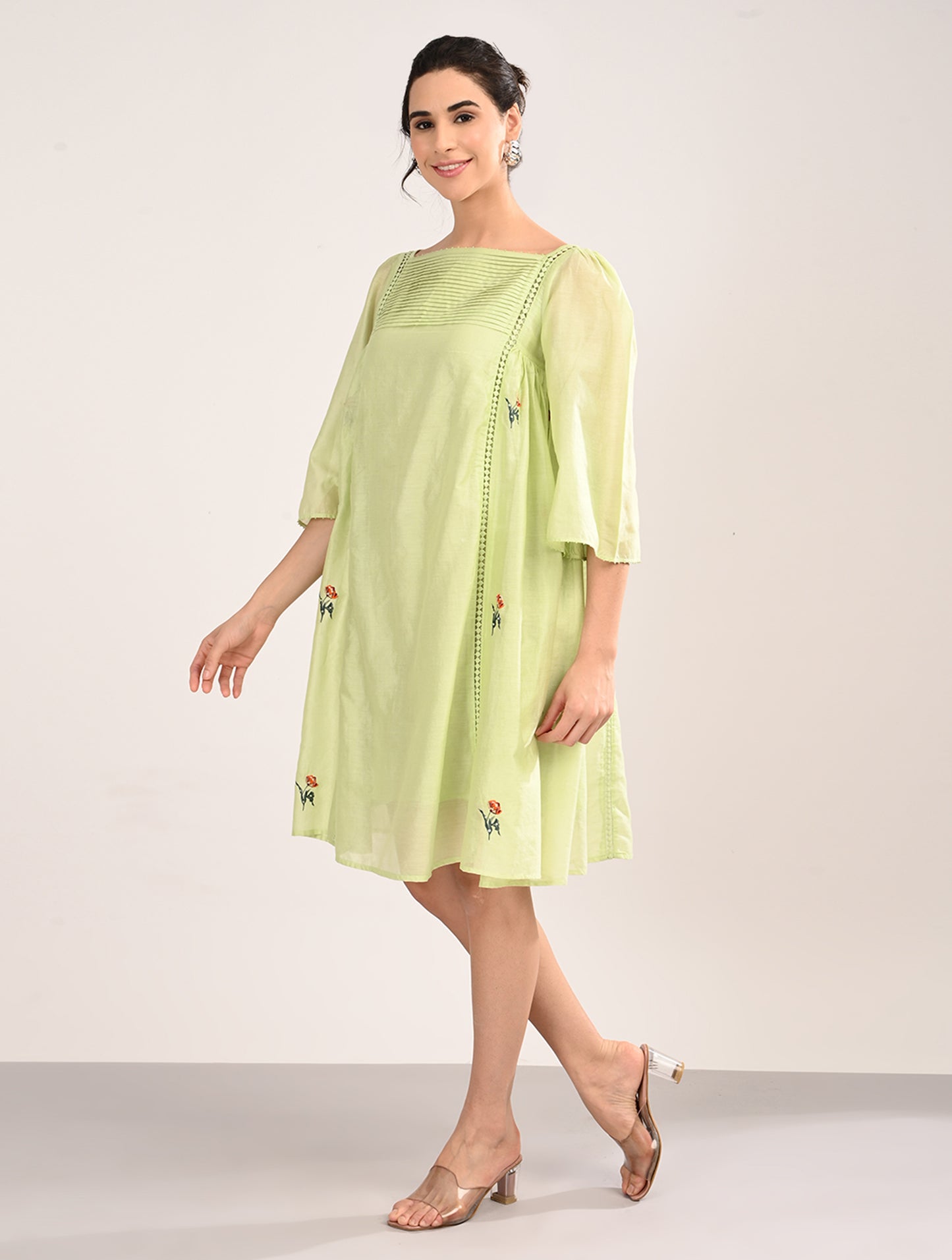 Mint Green A-Line Dress