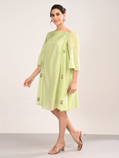 Mint Green A-Line Dress