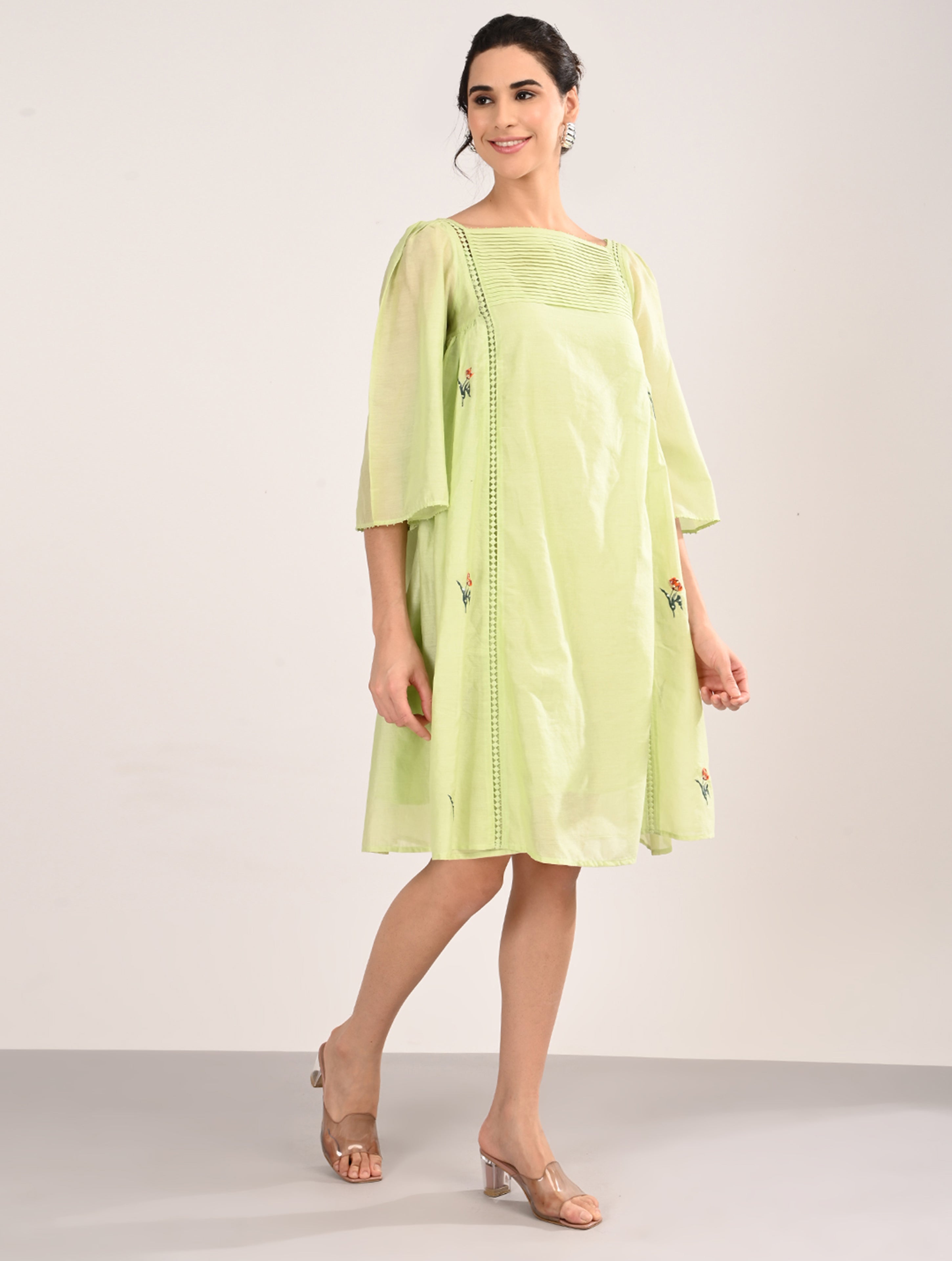 Mint Green A-Line Dress