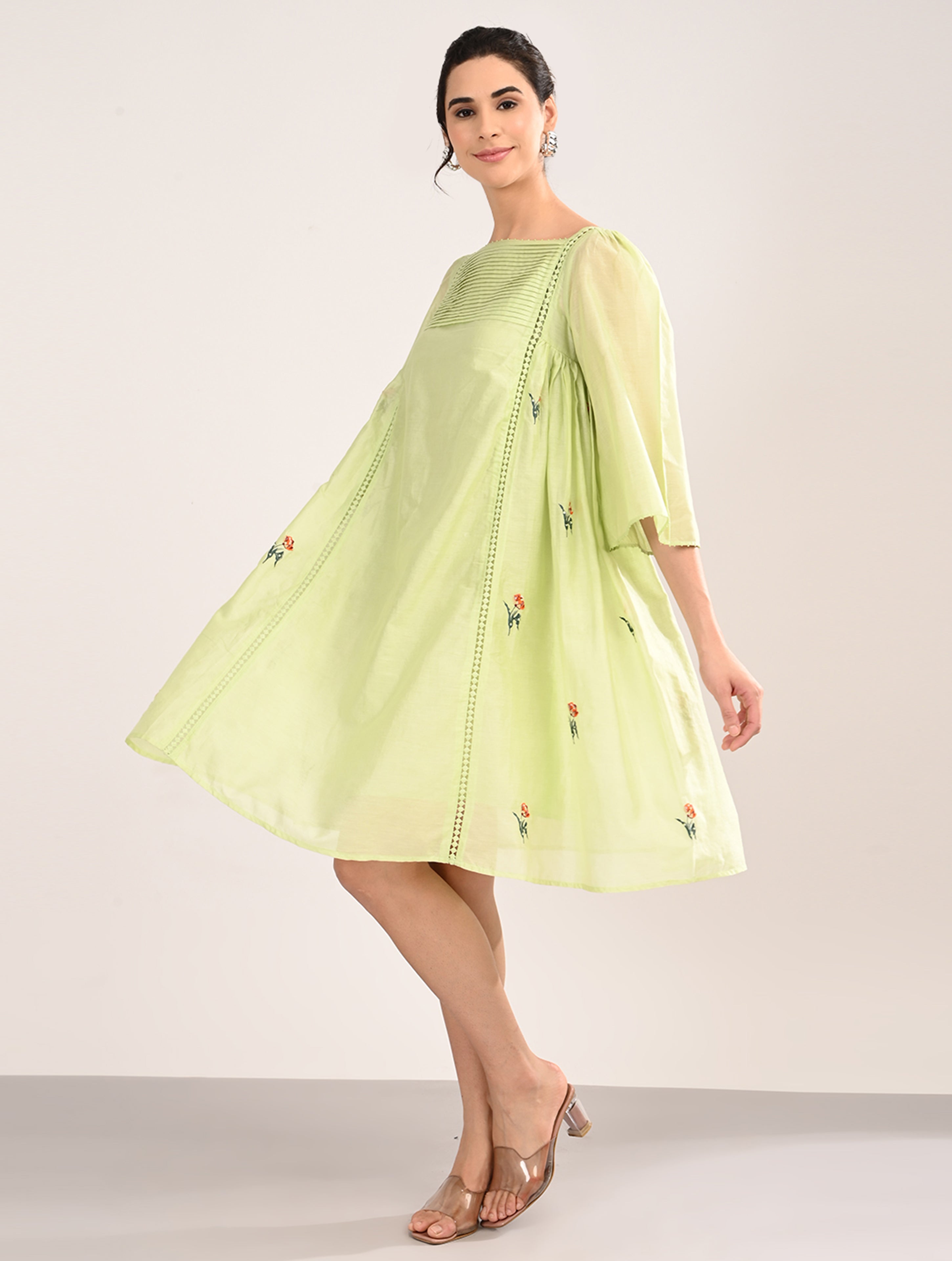 Mint Green A-Line Dress