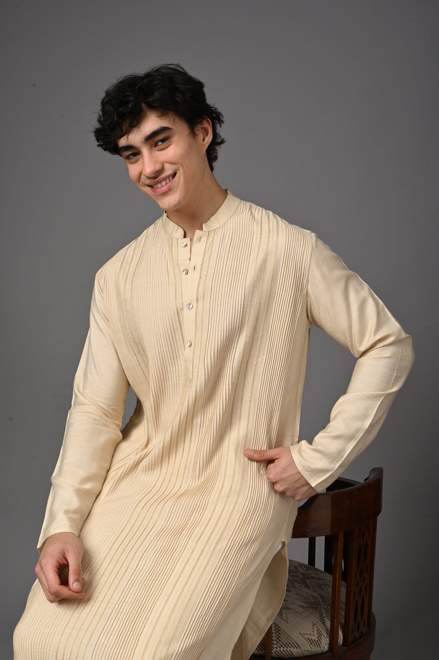 Ivory Silk Kurta