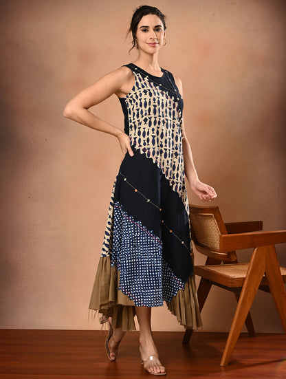 Handloom Cotton One piece Dress