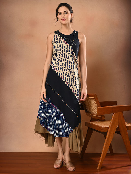 Handloom Cotton One piece Dress