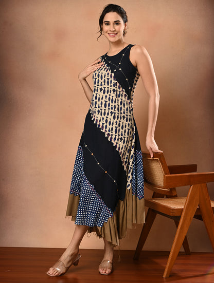 Handloom Cotton One piece Dress
