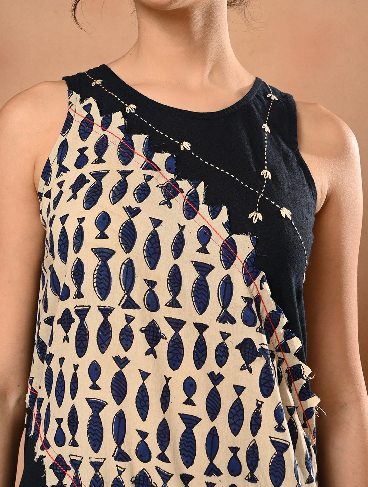Handloom Cotton One piece Dress