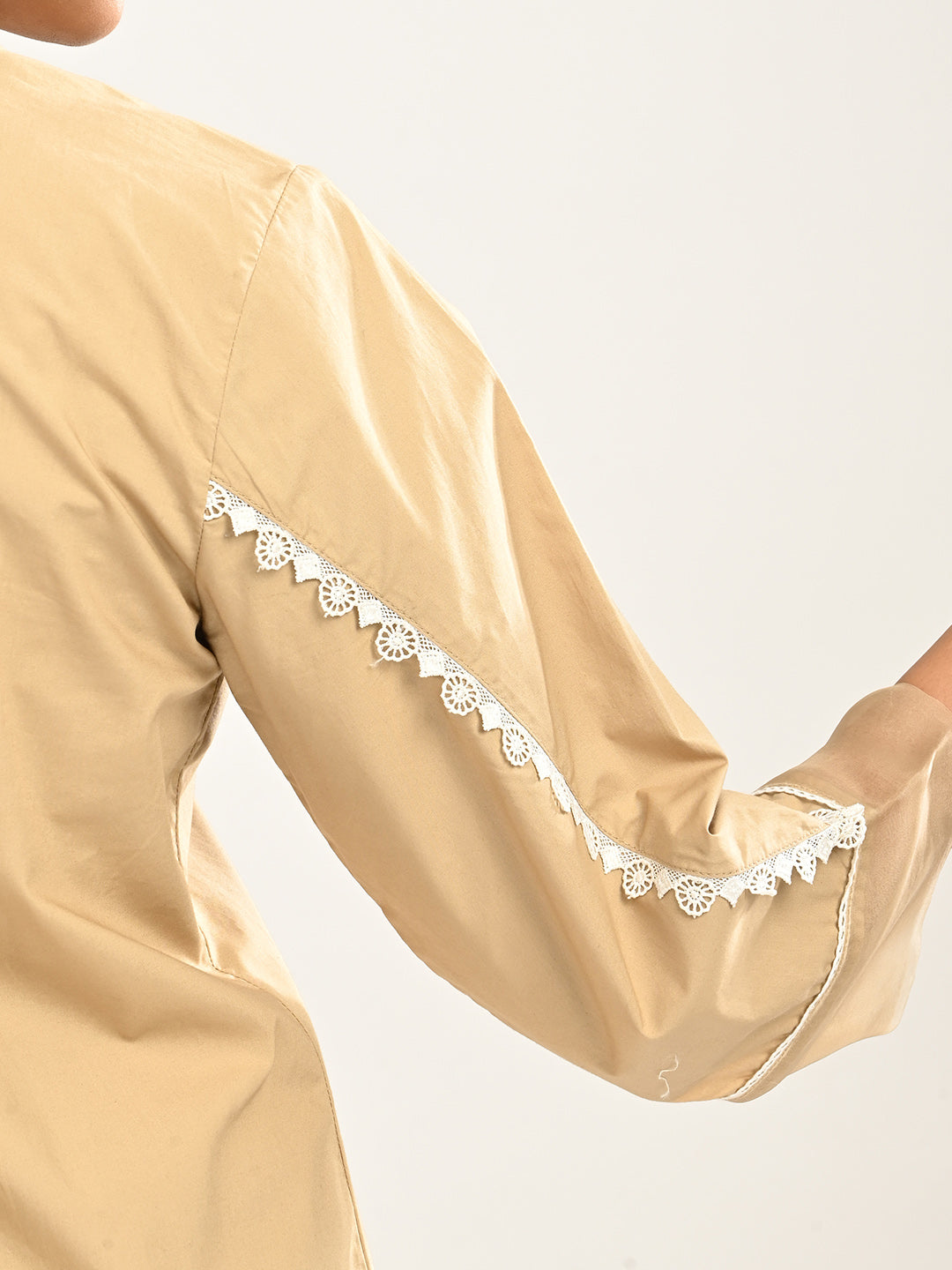 Beige Cotton Co-Ord Set