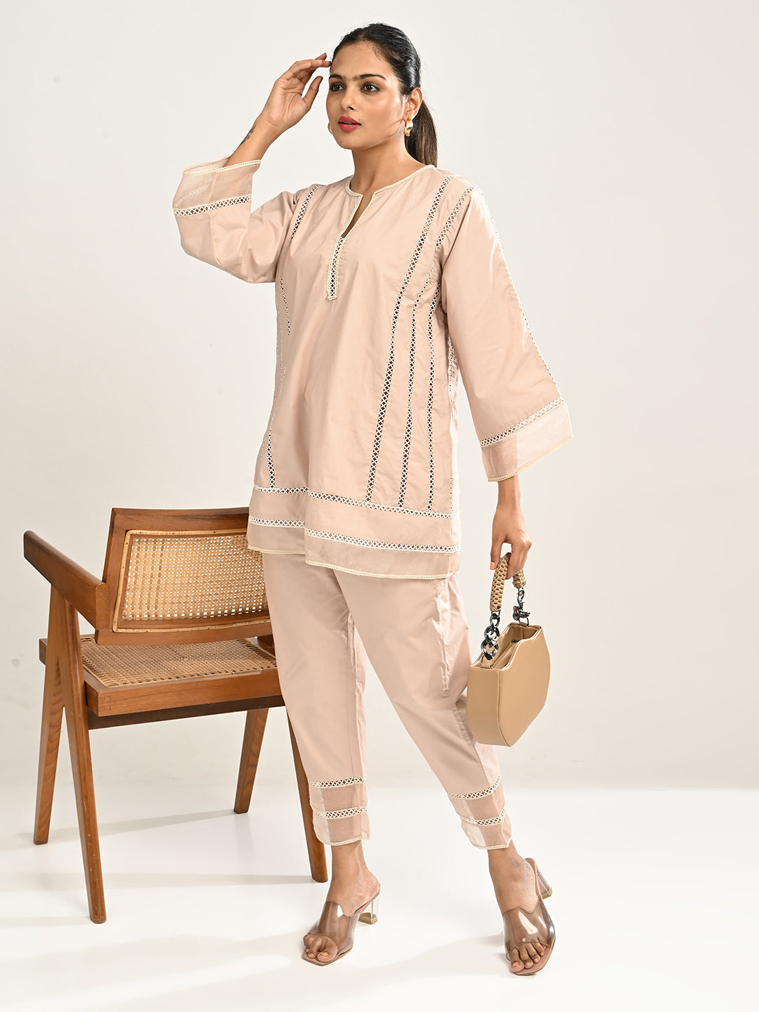 Pink Cotton Co-ord set