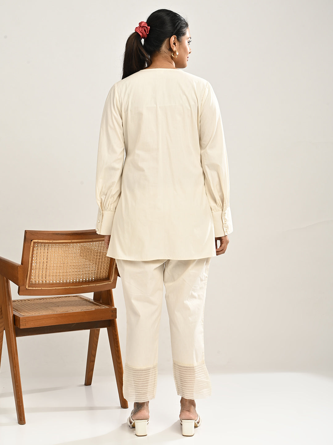 Ivory Cotton Co-ord Set