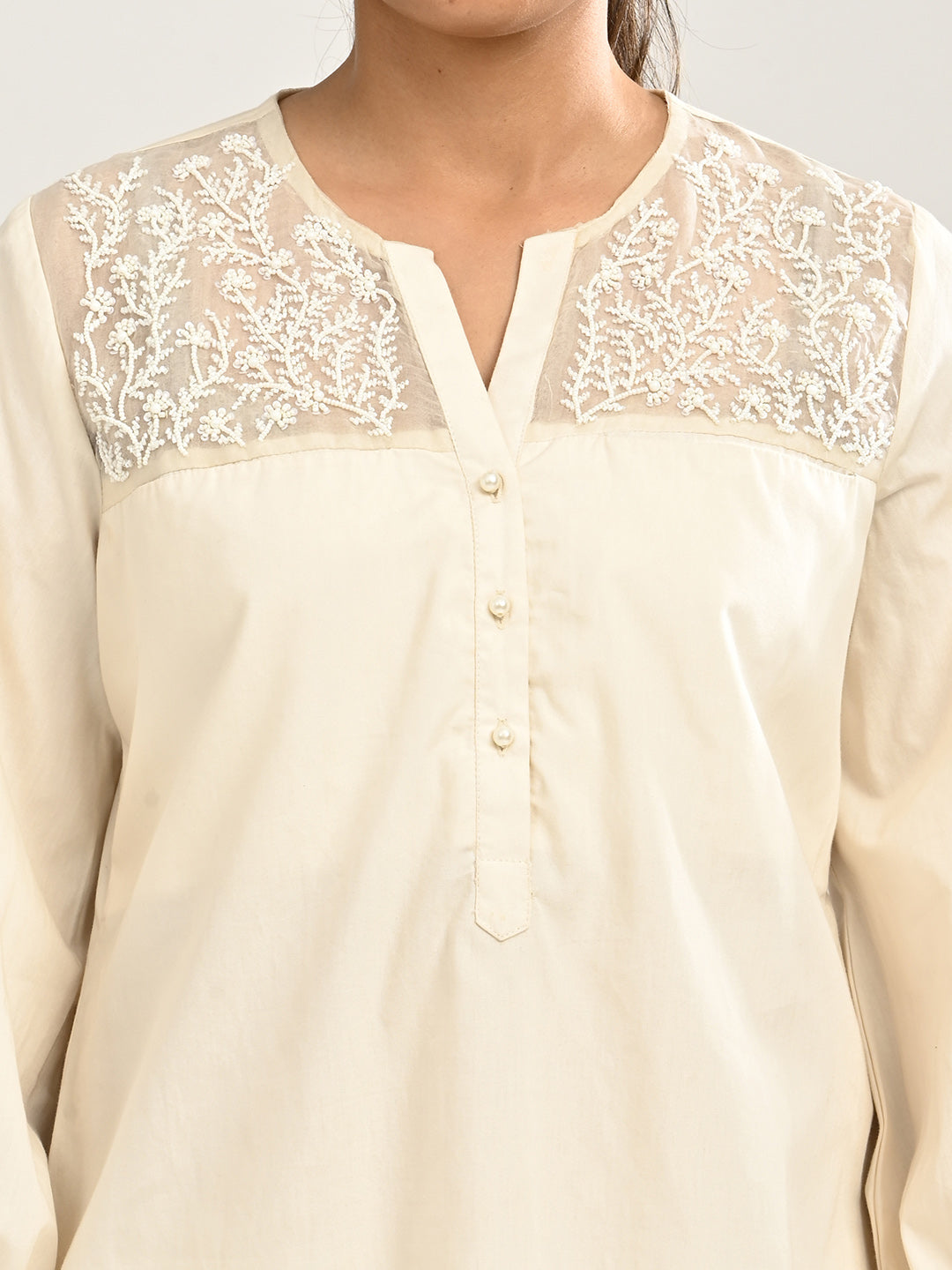 Ivory Cotton Co-ord Set