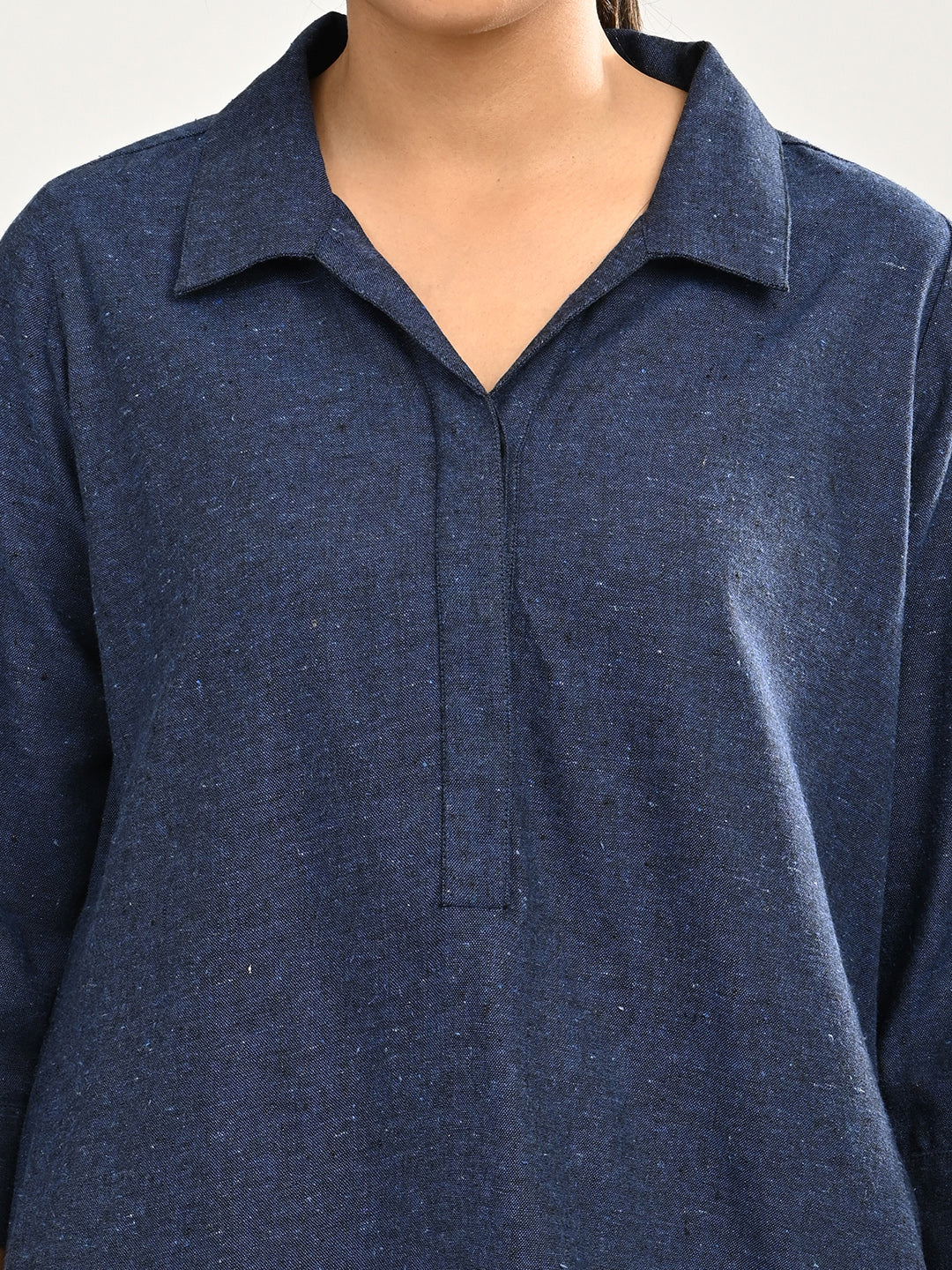 Navy Blue Cotton Co-ord Set