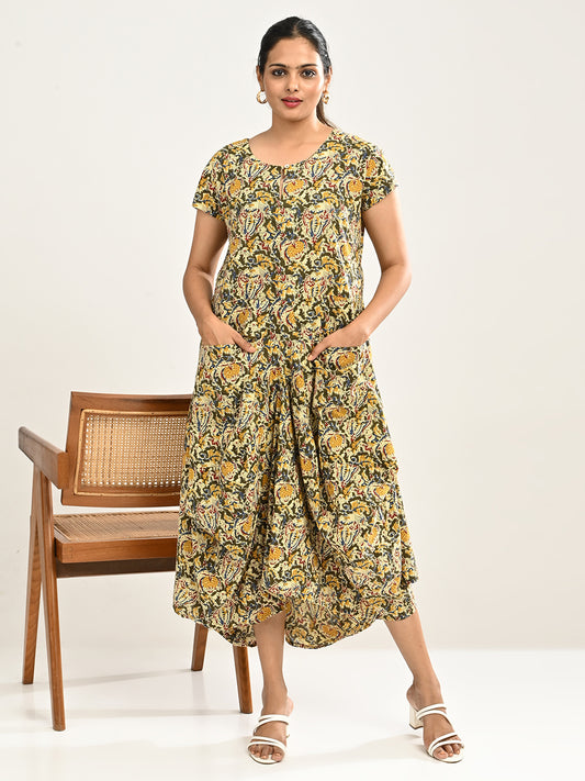 Boho Style Draped Dress