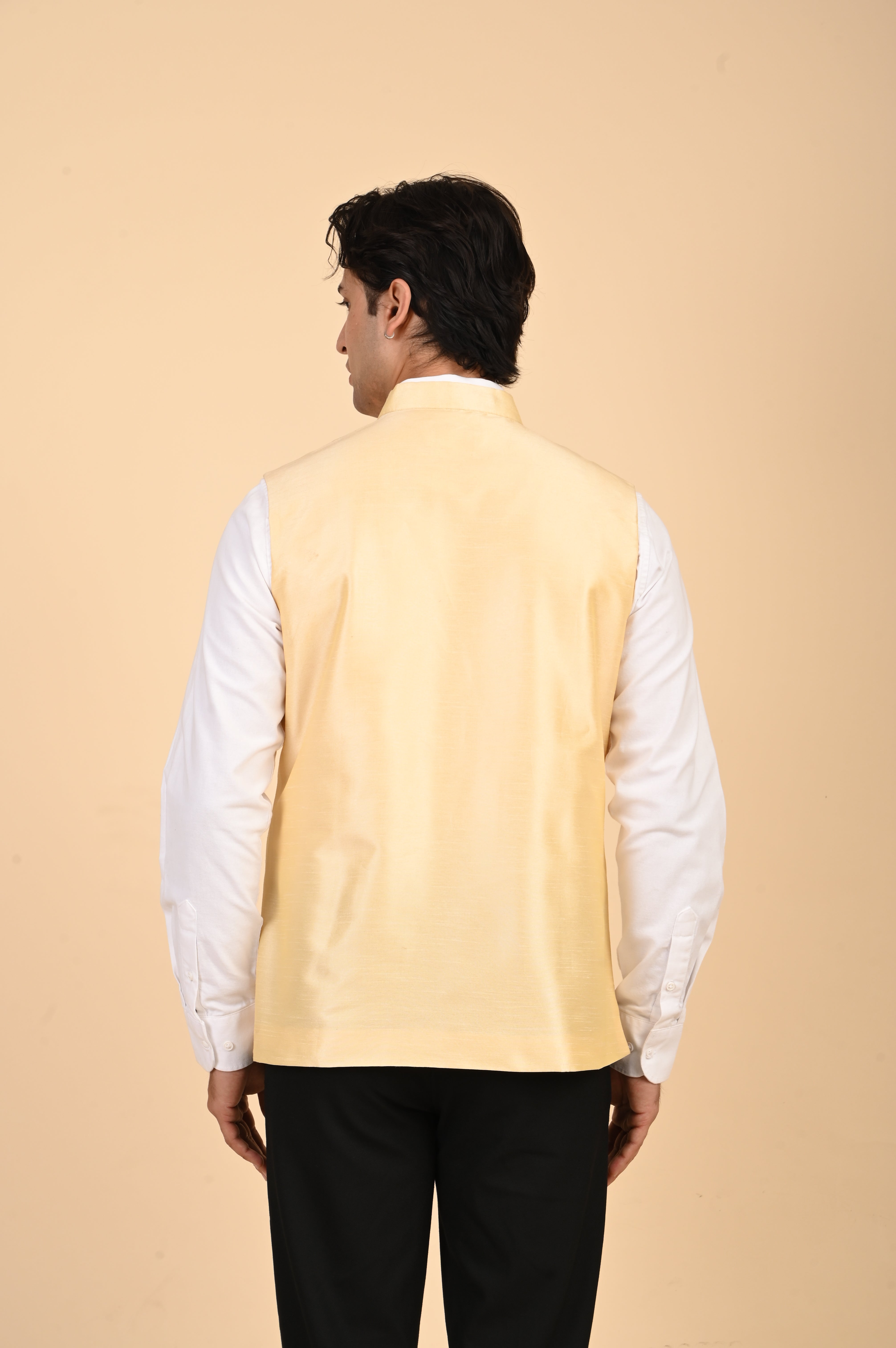 Men's Cream Nehru Jacket