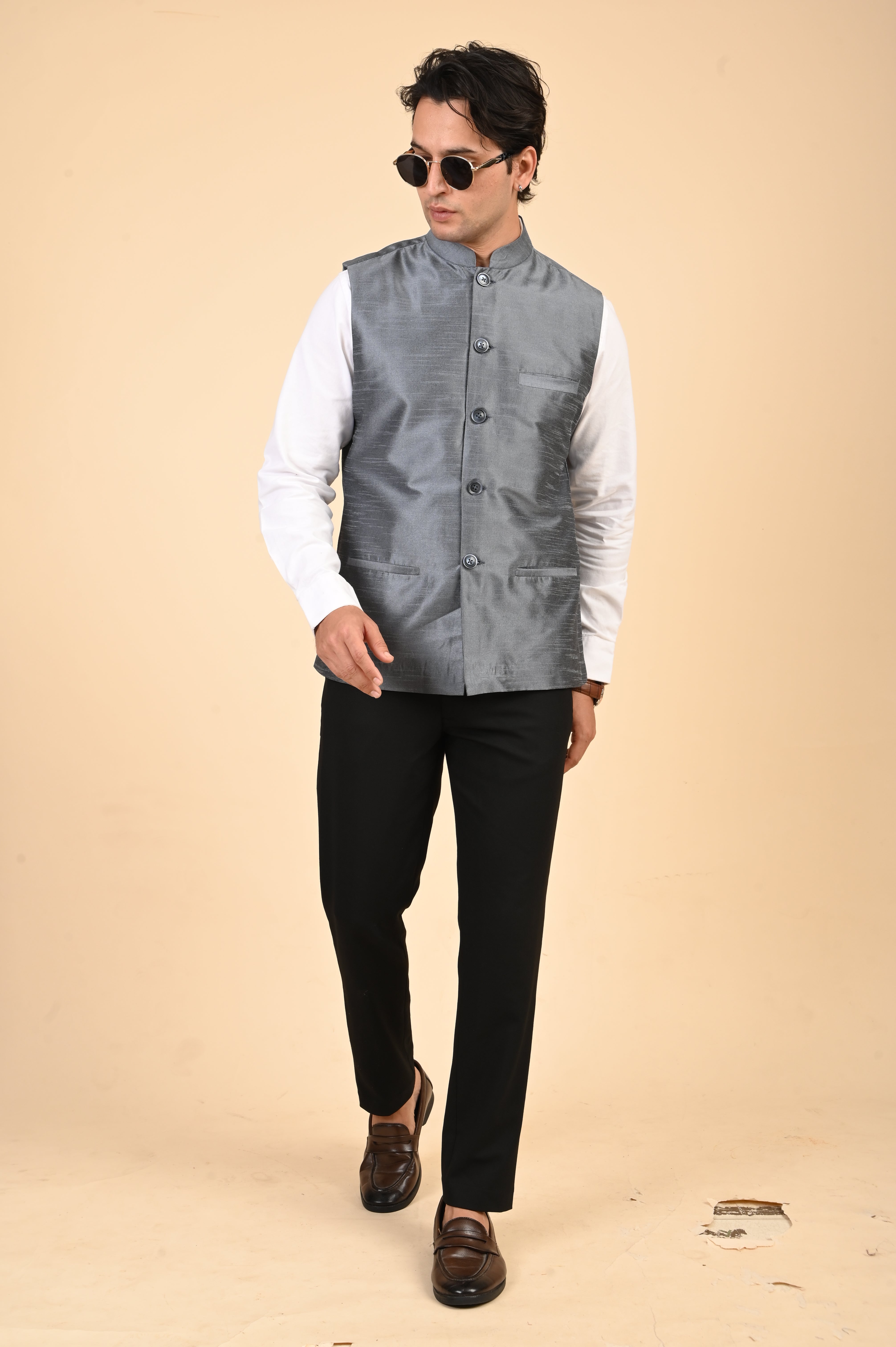 Grey Nehru Jacket