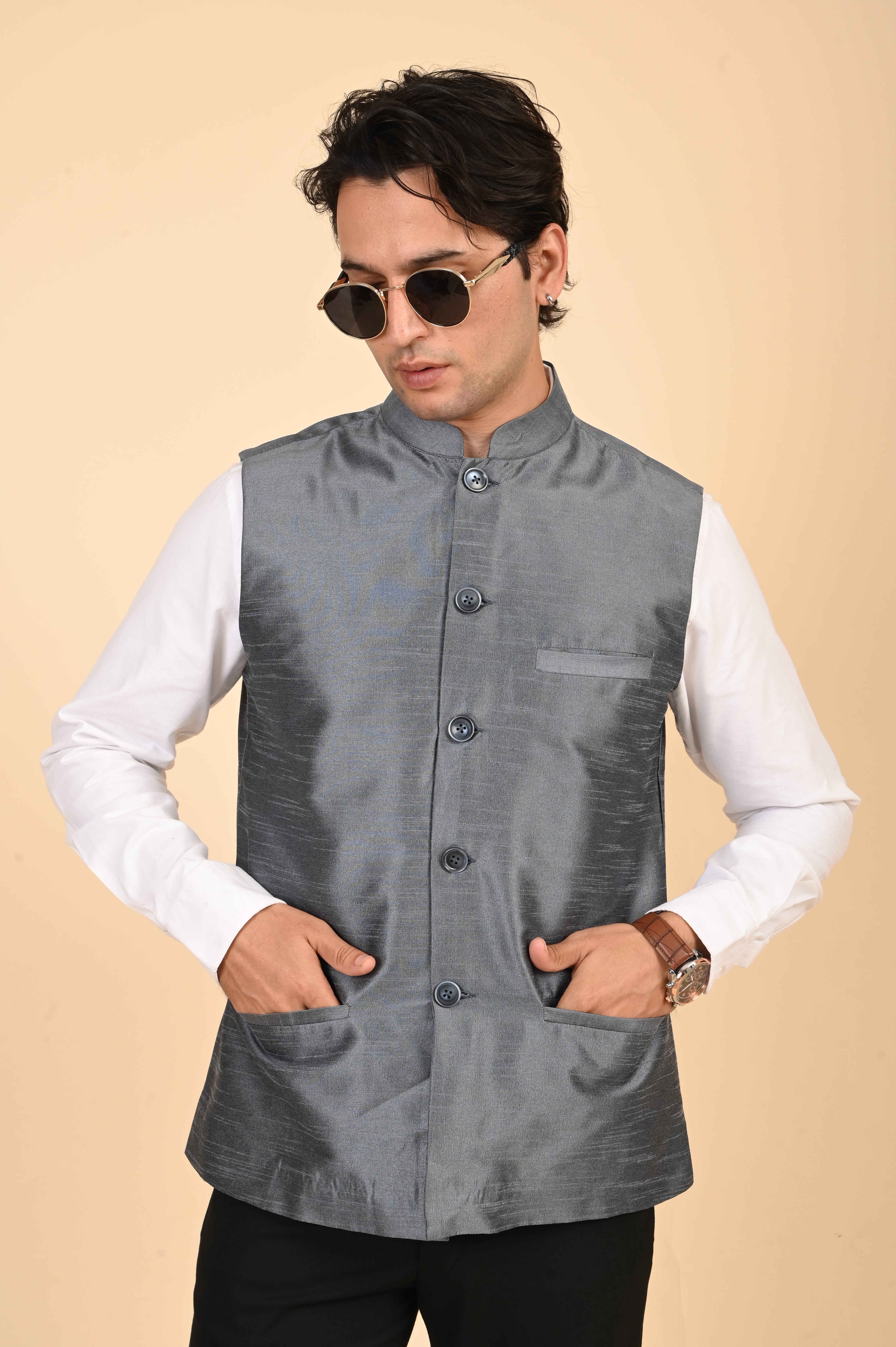 Grey Nehru Jacket