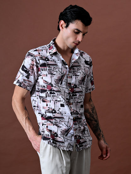 Printed Shirt In Cotton Blend