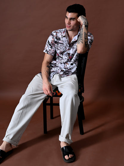 Printed Shirt In Cotton Blend