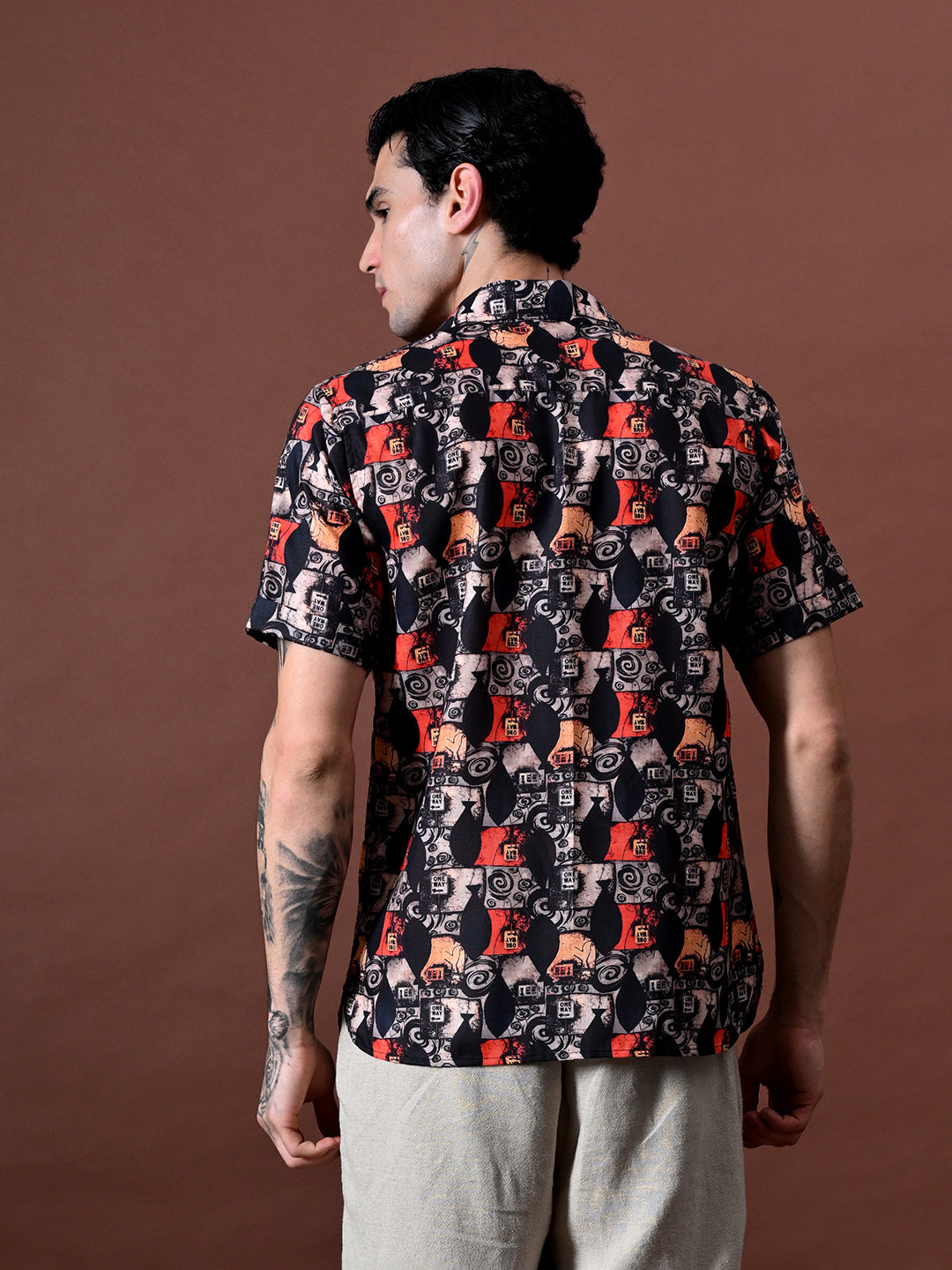 Printed Shirt In Cotton Linen