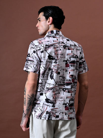 Printed Shirt In Cotton Blend