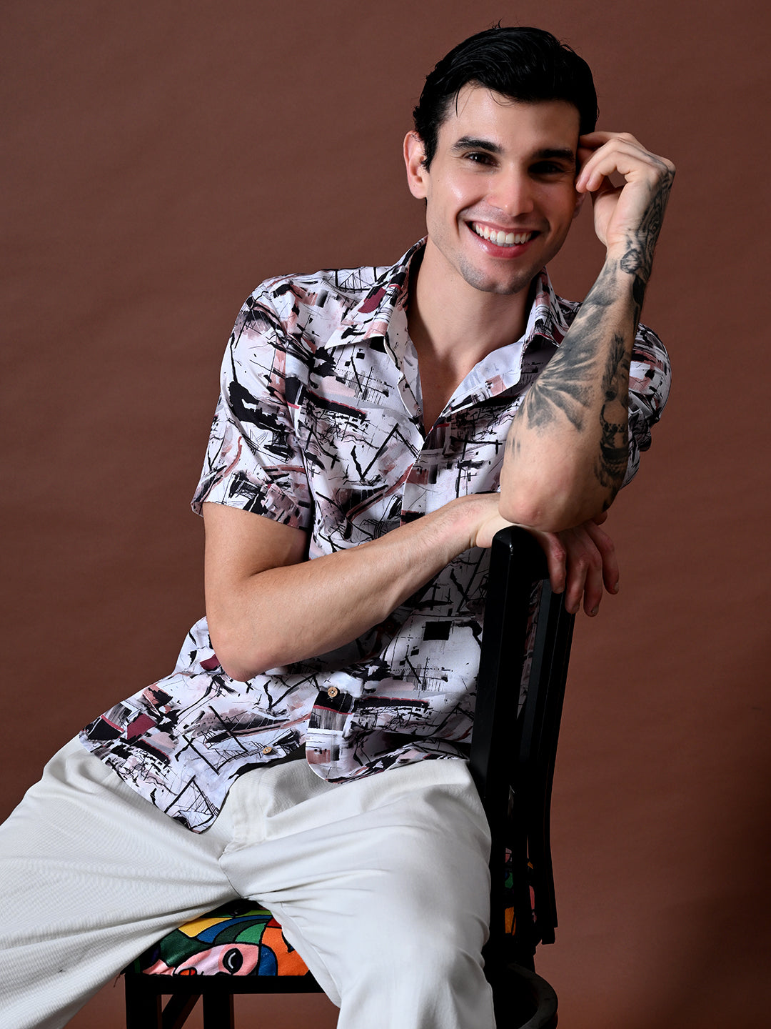 Printed Shirt In Cotton Blend