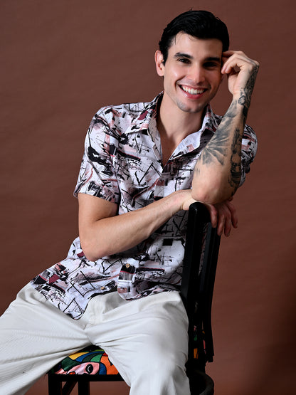 Printed Shirt In Cotton Blend
