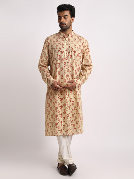 Long Kurta - Hand block Print