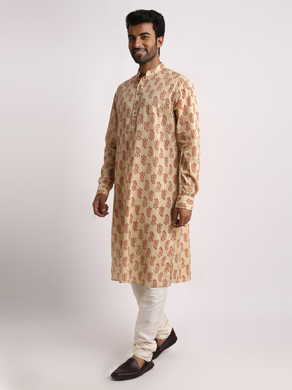 Long Kurta - Hand block Print