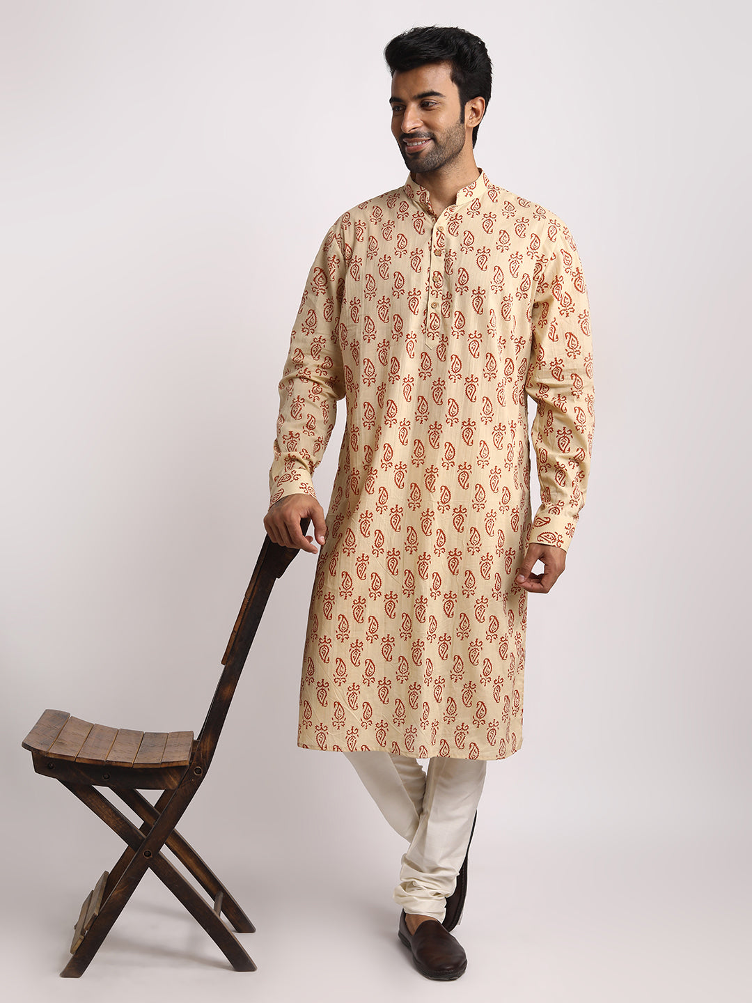 Long Kurta - Hand block Print