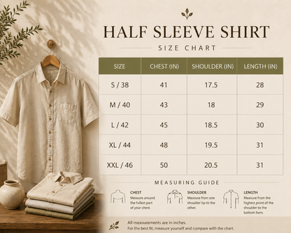 Printed Shirt in Cotton Linen